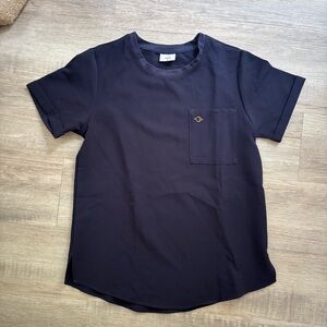Luuna Estelle Navy Blue Scrub Top S